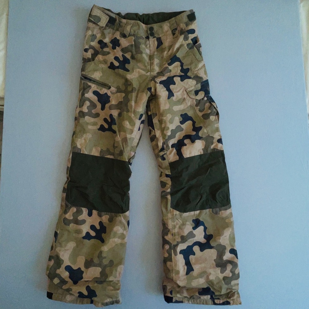 Burton Camo Snowboard Pants Youth L12 Snowboard Pants Camo Waterproof Insulated